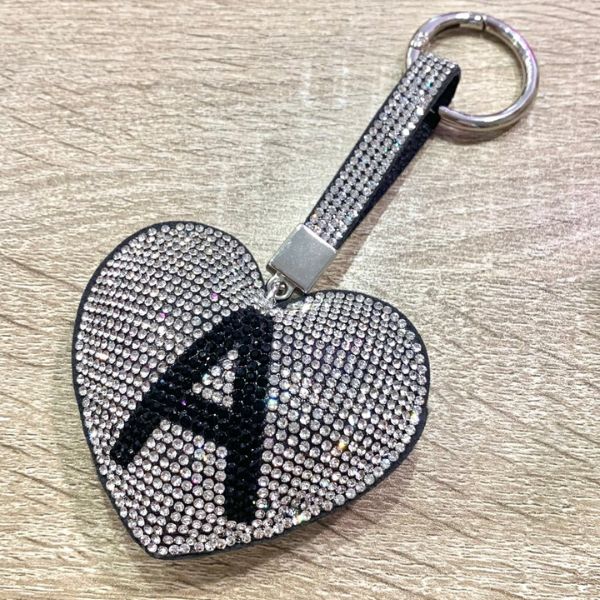 AZ Portachiavi con lettere nere con nappe Glter Stella Paillettes Iniziali in resina Portachiavi per portachiavi per auto Accessorio per borsette da donna 36 AZ Portachiavi con lettere nere con nappe Glter Stella Paillettes Iniziali in resina Portachiavi per portachiavi per auto Accessorio per borsette da donna 36