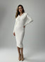 Vestito bianco in maglia a costine - Follie by Alice