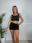 Top corto con borchie a specchio DISCO - Follie by Alice