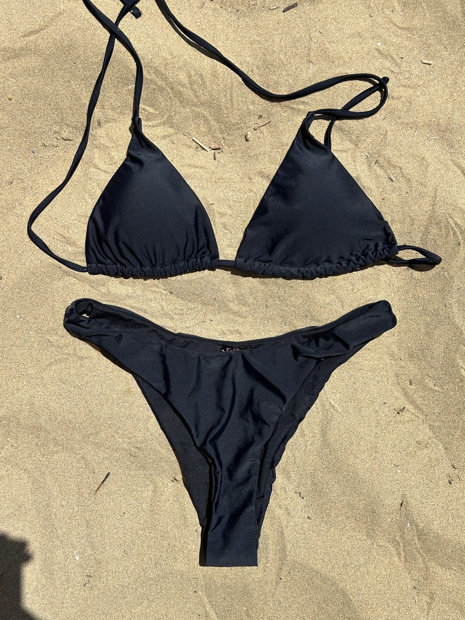 Bikini Top nero satin - Follie by Alice