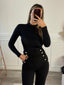 Body a maniche lunghe in satin - Follie by Alice