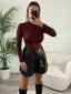 Body a maniche lunghe in satin - Follie by Alice