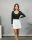 Body girocollo metallizzato a maniche lunghe - Follie by Alice