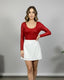 Body girocollo metallizzato a maniche lunghe - Follie by Alice