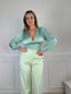 Body in raso a maniche lunghe CLAIRE - Follie by Alice