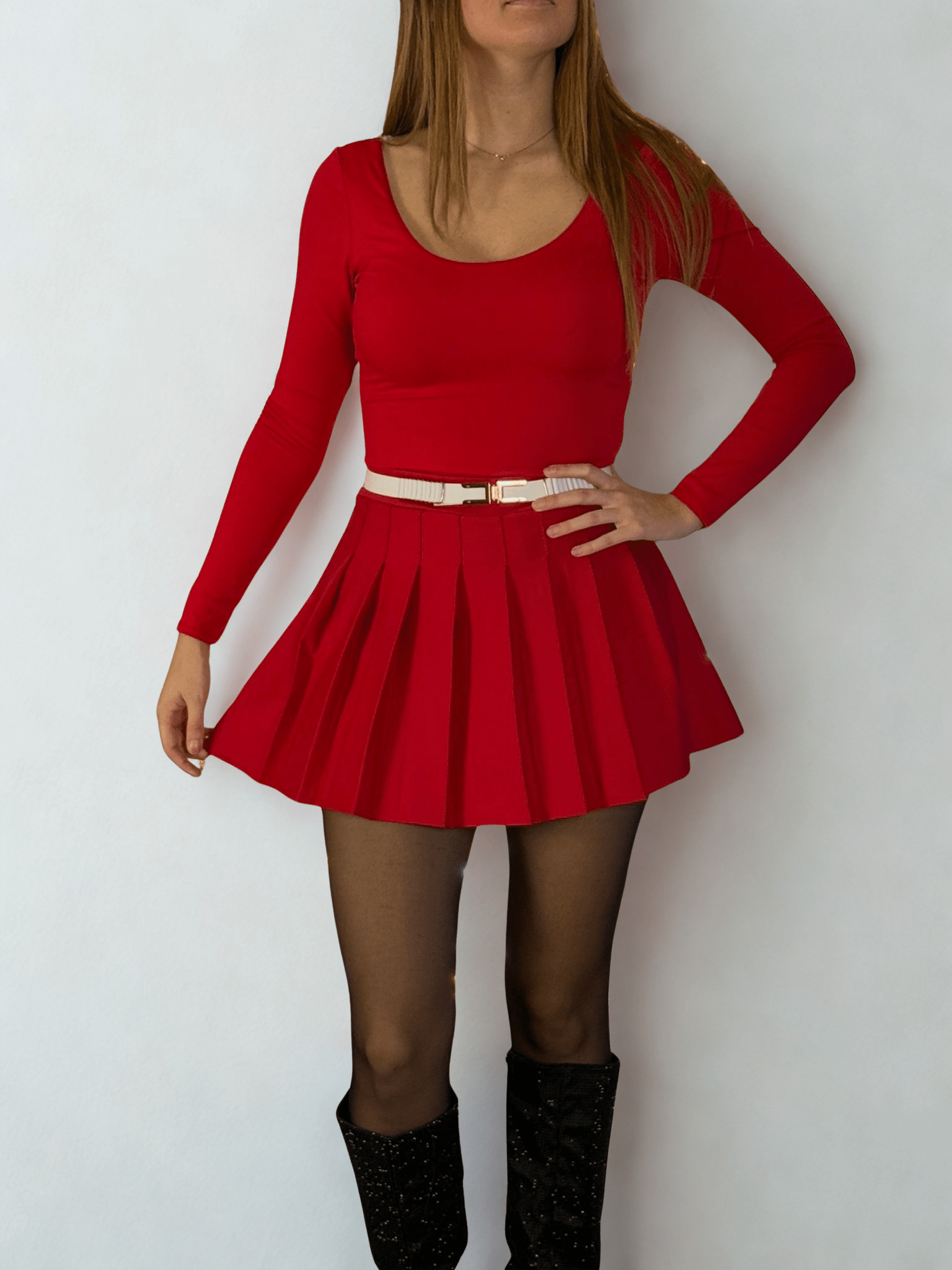 Body satin a maniche lunghe LUMIA - Follie by Alice