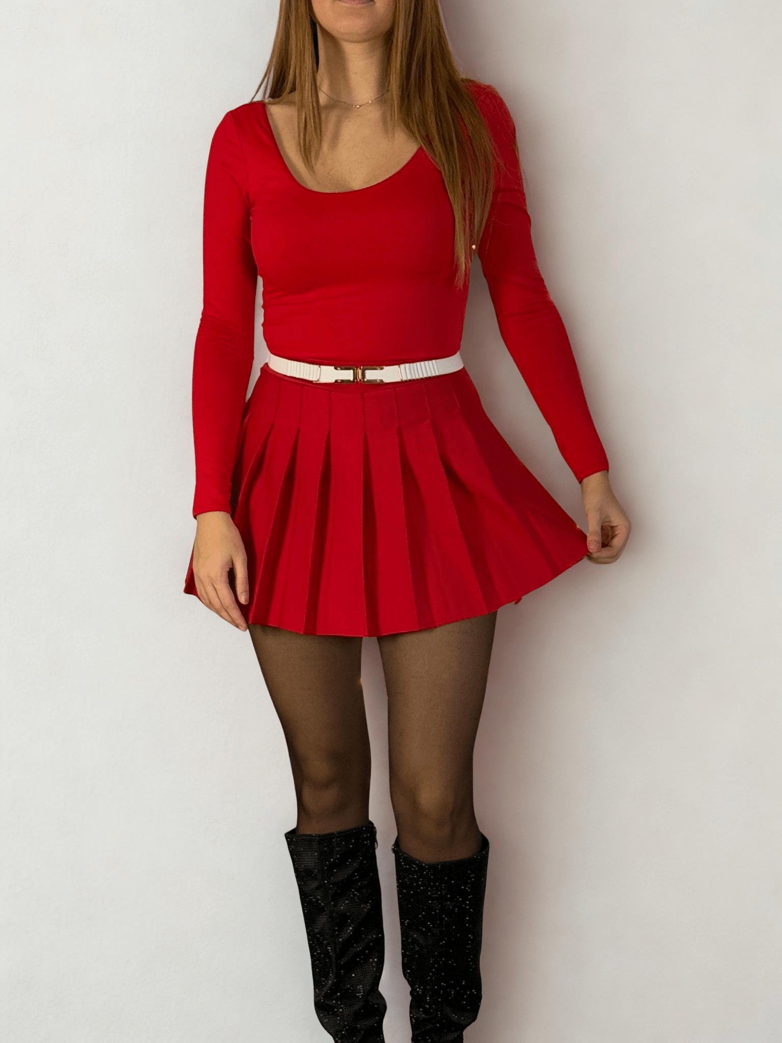 Body satin a maniche lunghe LUMIA - Follie by Alice