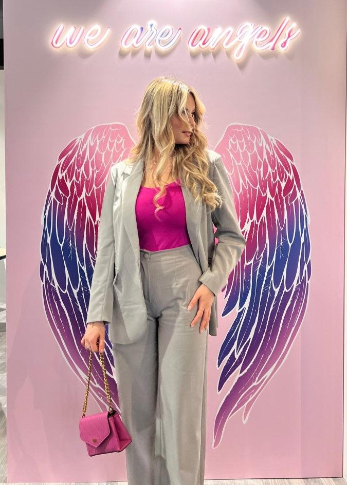 Body satin a maniche lunghe - Follie by Alice