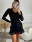 Body velato brillante a maniche lunghe - Follie by Alice