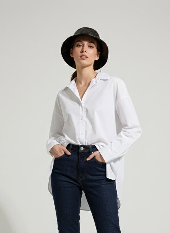 Cappello nero effetto pelle