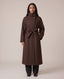Cappotto lungo con collo a imbuto ZURIGO - Follie by Alice