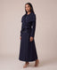 Cappotto lungo doppiopetto con maxi collo a scialle CONTESSA - Follie by Alice