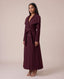 Cappotto lungo doppiopetto con maxi collo a scialle CONTESSA - Follie by Alice