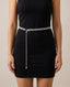 Cintura gioiello argento con strass a catena - Follie by Alice