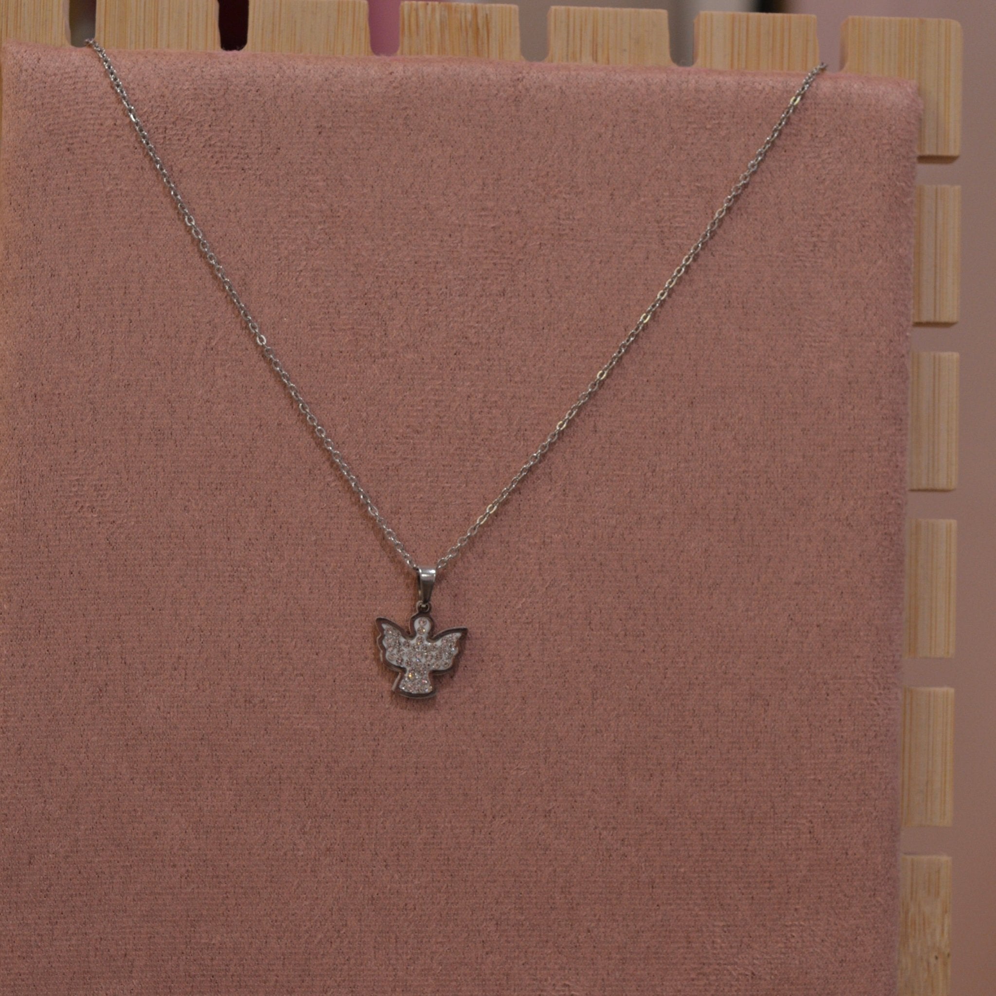 Collana Angeli argento con strass - Follie by Alice