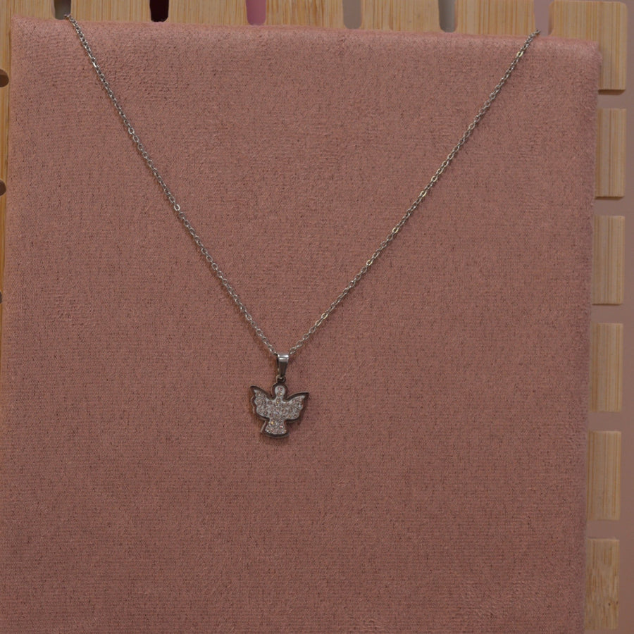 Collana Angeli argento con strass – alternate