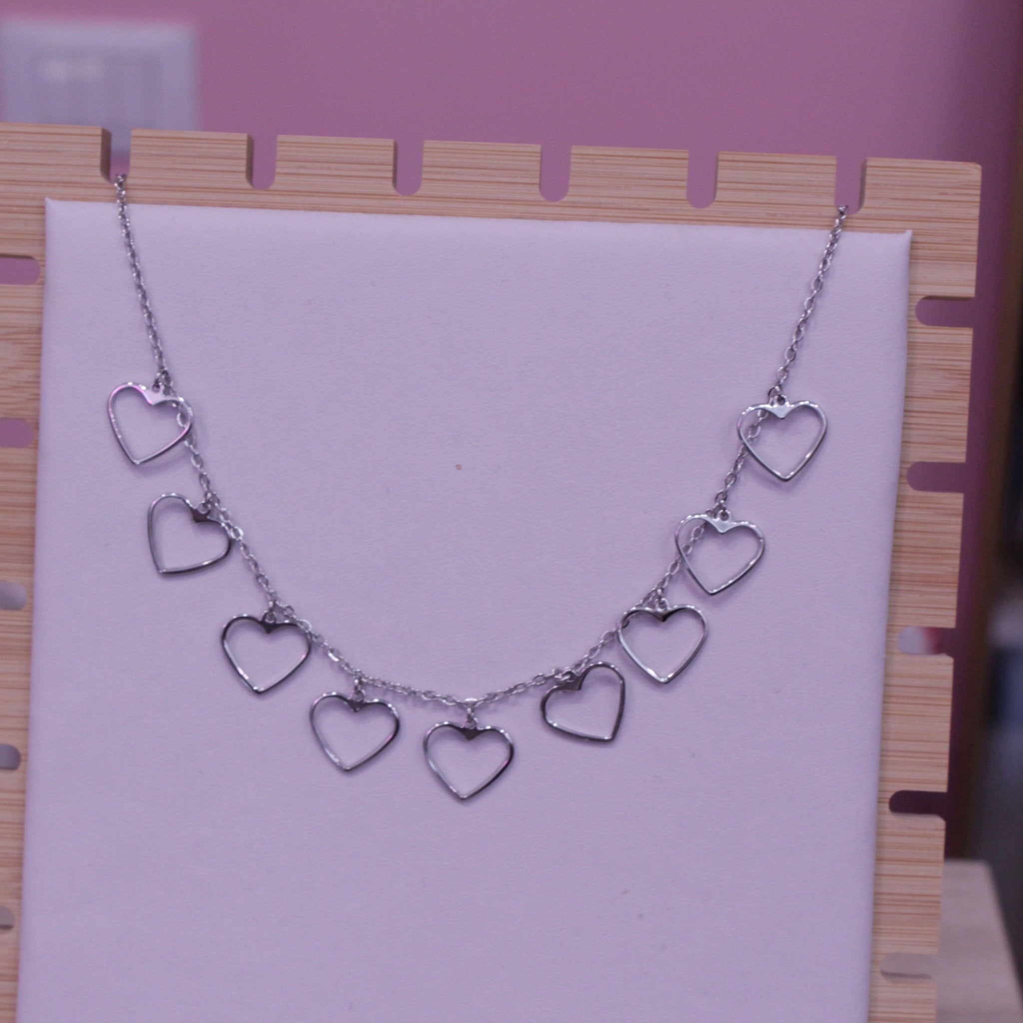 Collana argento con cuori - Follie by Alice