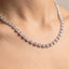 Collana argento con fiori di strass - Follie by Alice