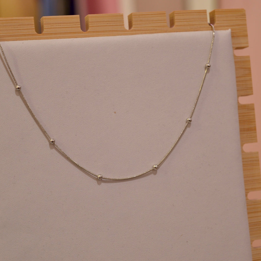 Collana argento con sfere – alternate