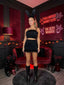 Completo top e pantagonna in lurex con piume CABARET - Follie by Alice