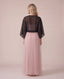 Coprispalle corto in chiffon velato con maniche a kimono BREZZA