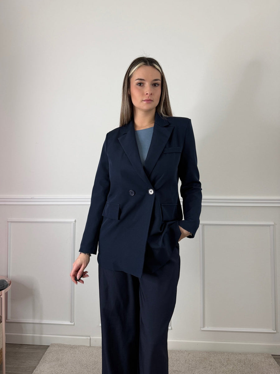 Giacca blazer doppiopetto da completo