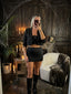 Gonna a tubino in raso NOIR - Follie by Alice