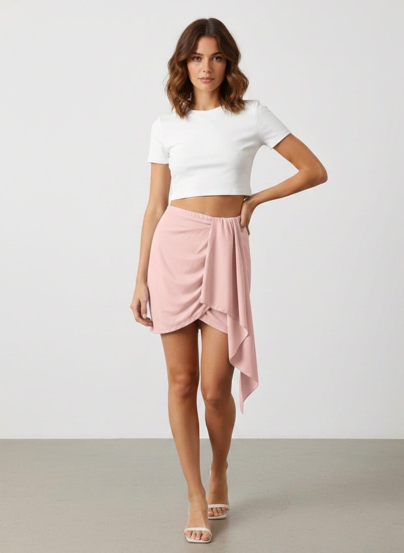 Gonna drappeggiata con fusciacca