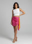 Gonna fucsia drappeggiata con fiocco - Follie by Alice