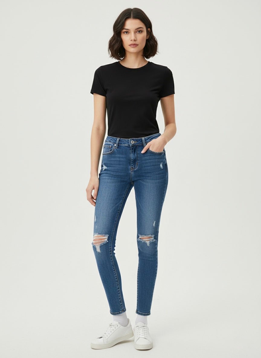 Jeans push - up con strappi - Follie by Alice