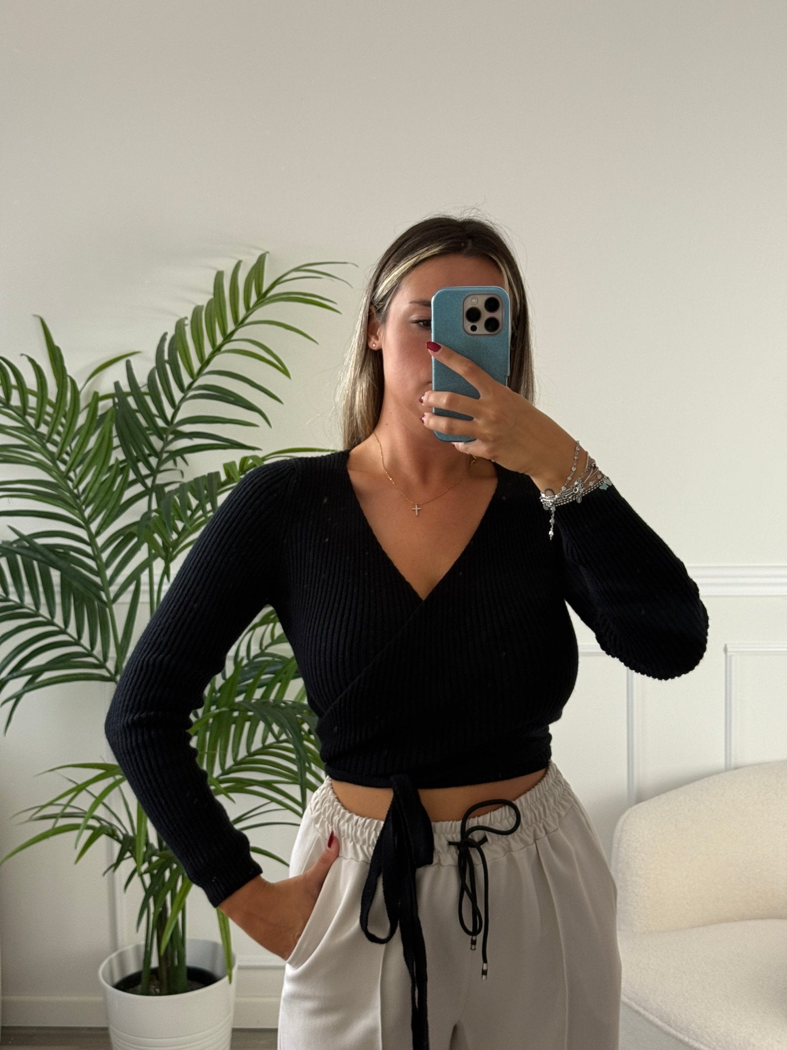 Maglioncino incrociato DALIA - Follie by Alice