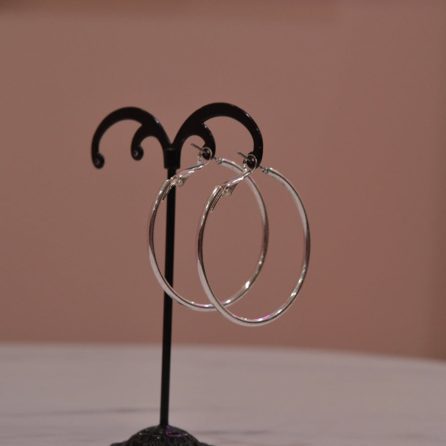 Orecchini argento grandi a cerchio