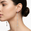 Orecchini argento pendenti di strass con cuoricini - Follie by Alice