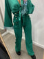 Pantaloni a palazzo con bottoni gioiello - Follie by Alice