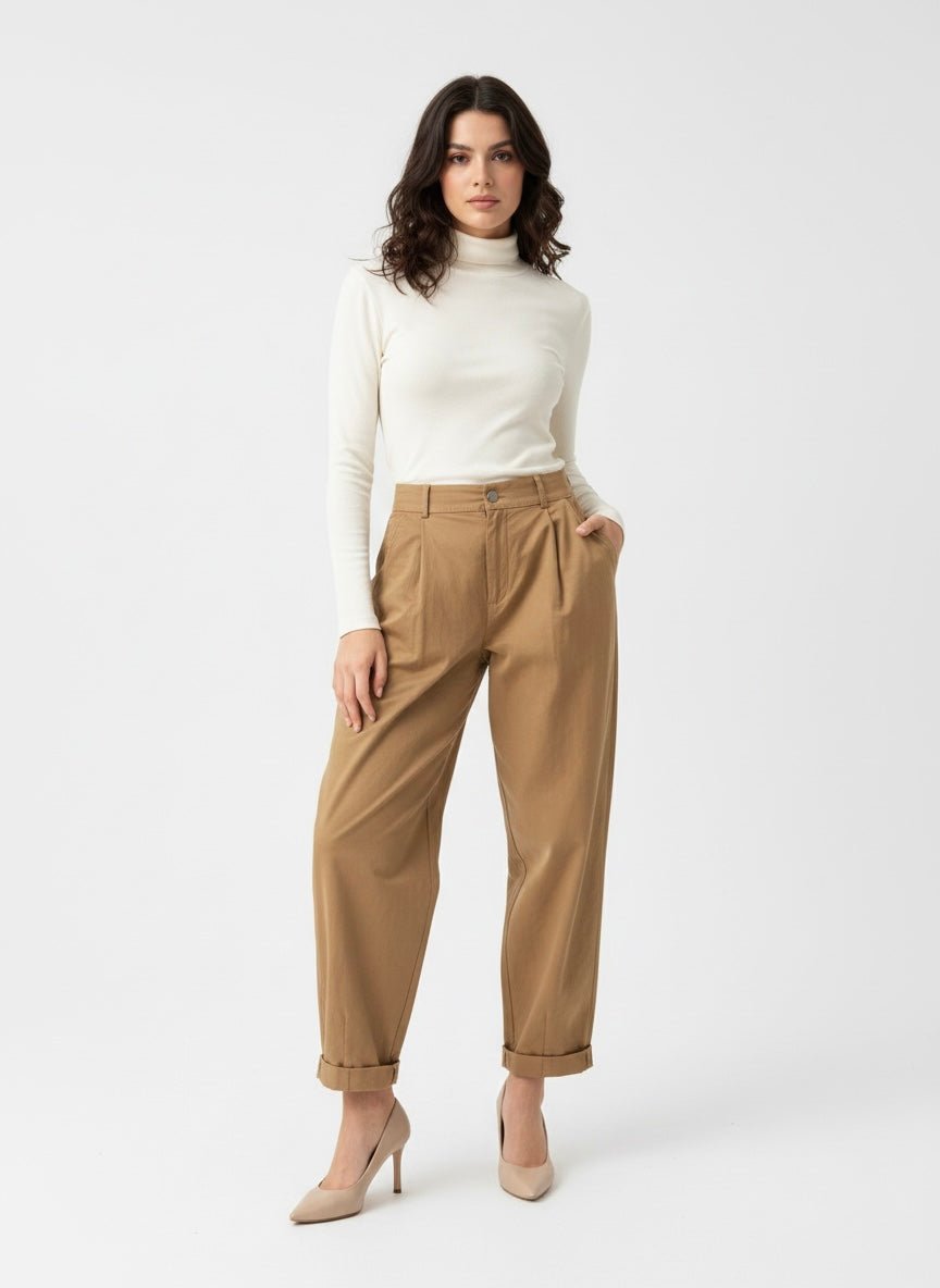 Pantaloni baggy marroni - Follie by Alice