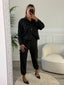 Pantaloni cargo a righe effetto gessato - Follie by Alice