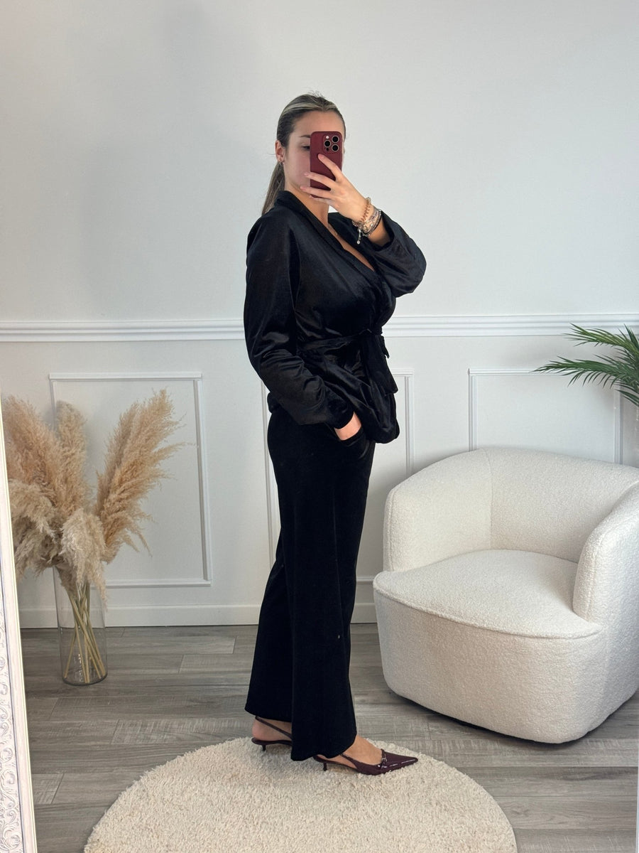 Pantaloni in ciniglia a palazzo – alternate