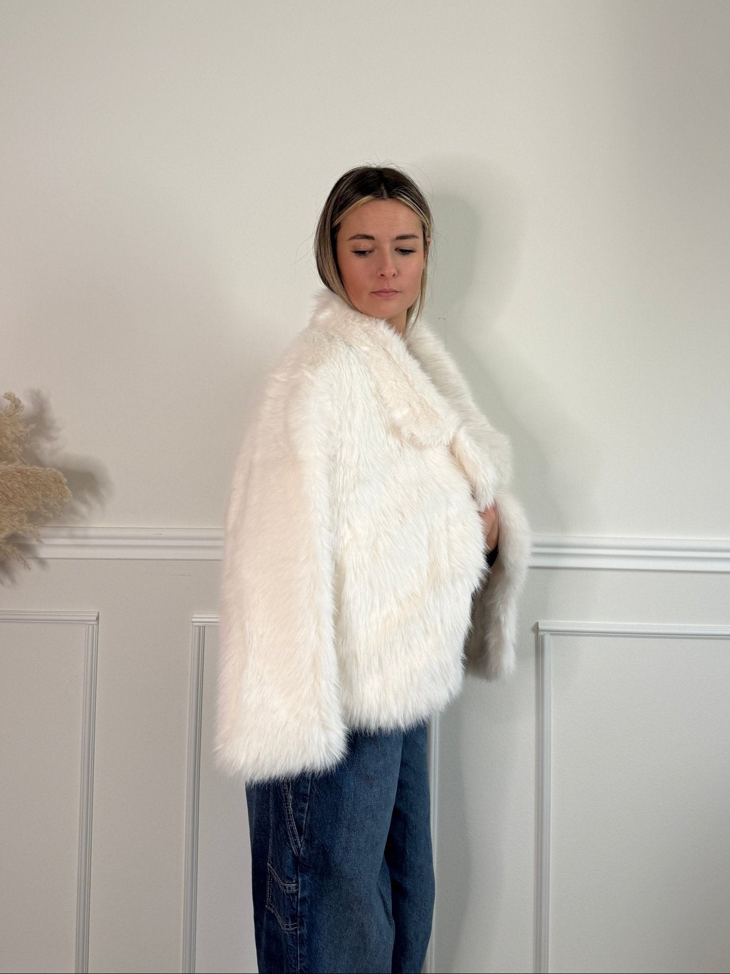 Pelliccia morbida con bottone - Follie by Alice