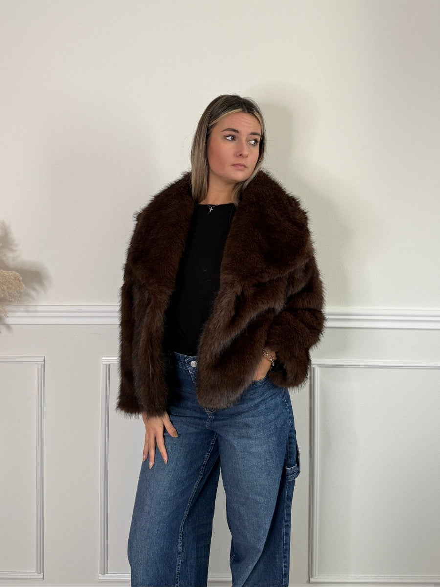 Pelliccia morbida oversize