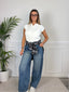 Polo smanicata in maglia a costine LOTO - Follie by Alice