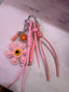 Portachiavi Charmix con fiore rosa - Follie by Alice