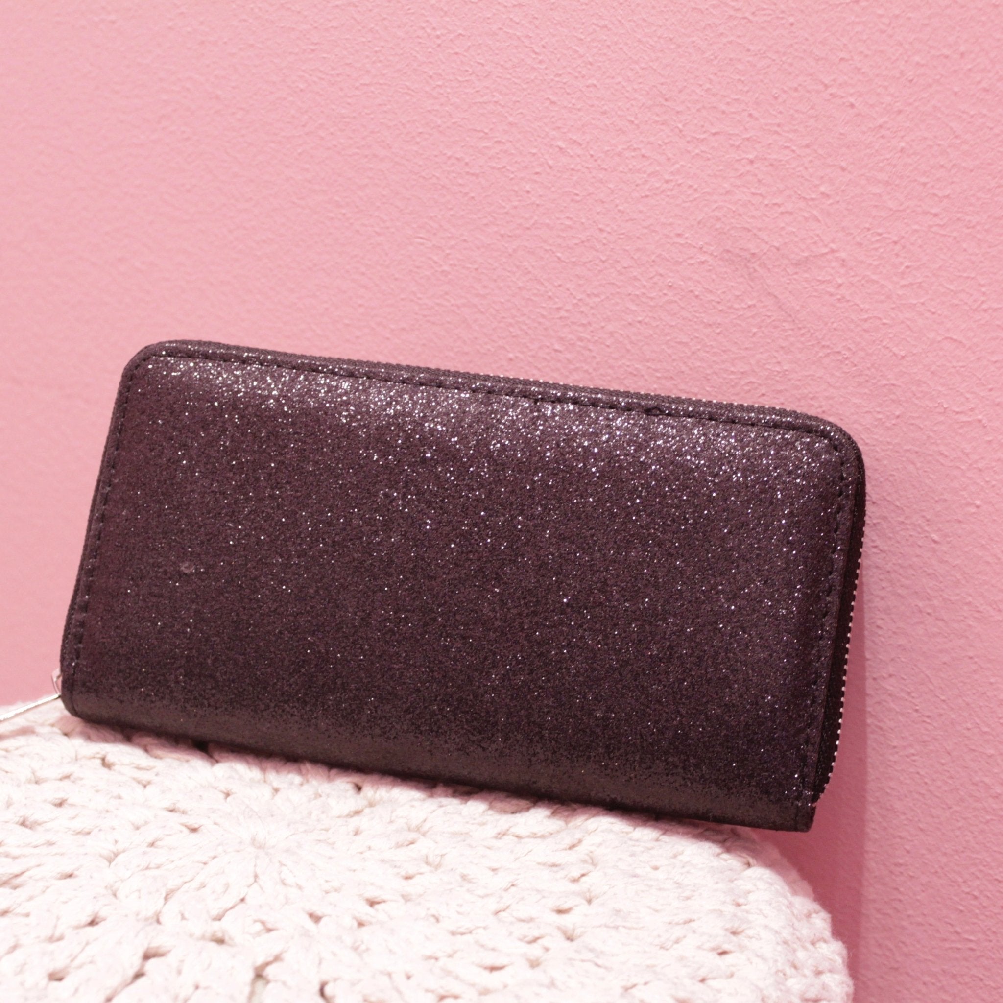 Portafoglio nero glitterato - Follie by Alice