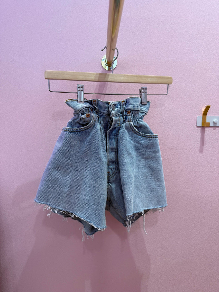 Shorts Levi's Vintage denim sfrangiati a caramella