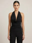 Top corto halter con scollo a cascata ARIA - Follie by Alice