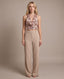 Top corto velato con scollo a cappuccio e paillettes all-over CAMELIA - Follie by Alice