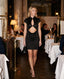 Vestitino cut-out in raso con alamaro SHANGHAI - Follie by Alice