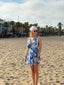 Vestitino halter acquerello a balze LAGUNA - Follie by Alice