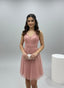 Vestitino in tulle con brillanti e gonna svasata - Follie by Alice
