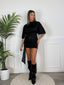 Vestitino schiena nuda con fascia paillettes RIFLESSO - Follie by Alice