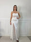 Vestito Diana lungo con corpetto bustier in pizzo - Follie by Alice